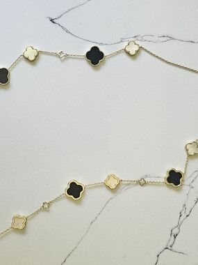 14in Clover & Mother Of Pearl Necklace